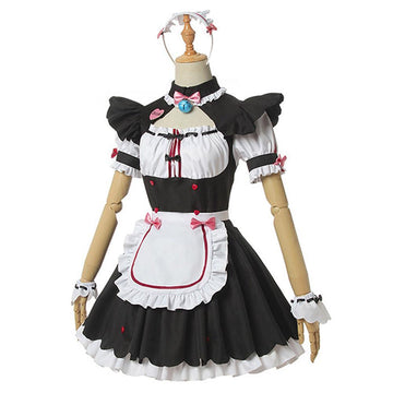 Anime Nekopara Chocola Vanilla Sensual gato mucama Cosplay Disfraz Halloween Carnaval Traje